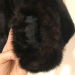 KAKAS Cropped Fur Coat Black Size L Photo 7