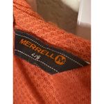 Merrell  Open Front Drape Womens Long‎ Sleeve Cardigan Sweater Coral Sz Large Photo 3