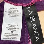 La Blanca One Piece Swimsuit Sweetheart Purple Aztec Print Women’s 10 Photo 11