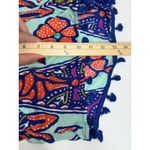 Trina Turk  Women's M Multi Color Floral Tassel Shorts Beach Resort Swim Cover Up Photo 3