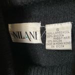 Nilani size S black turtleneck sweater with beads lambswool angora rabb… Photo 4
