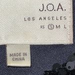 J.O.A. LOS ANGELES NAVY BLUE SEQUIN VELVET CREW NECK SWEATER‎ BC2965 SMALL SHINY Photo 7
