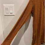 Free People FP BEACH Henley Brown Oversized Buttons Sweater Photo 3