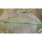 Adrianna Papell  Medium Striped Mock Turtle Neck Blouse Medium Photo 2