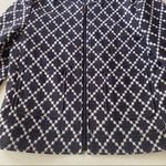 Ann Taylor Diamond Geo Print Zip Up Blazer Photo 3
