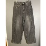 NEV Deconstructing Wave Shaped Jeans NWT Size 28 Gray Photo 1