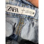 ZARA High Waisted Denim Jeans Paperbag Waist Straight Leg Women S Photo 2