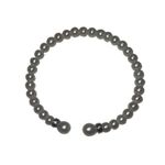 New Cultured Fresh Water Pearl Sterling Silver Rondelle Cuff Bracelet Photo 1