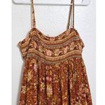 American Eagle  AEO Floral Tie Back Midi Tube BOHO A-Line Orange Dress XL NEW Photo 16