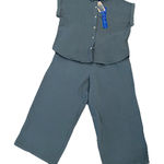 Jessica Simpson  Pants Set Large Gauzy Teal Photo 0