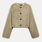 ZARA Short Faux Fur Jacket Photo 0