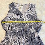 Christopher & Banks  Sleeveless Maxi Dress Woman’s Sz Large Blue White Botanical Photo 5