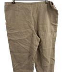 J Jill Tan Linen Slim Crop‎ Pure Jill Pant Size Small Photo 3