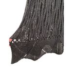 Cynthia Rowley Cable Knit Crochet Sleeveless Cotton Maxi Dress Sz XL Witchy Goth Photo 2