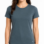 JoyLab Size Medium Blue Tie-Back Athletic T-Shirt. Photo 0