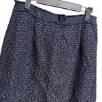 Ann Taylor Navy Blue Tweed Sparkle Pencil Skirt Women's Size 4 T Photo 2
