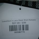 Grace & Emma S Luxurious Black Lace Kimono Lingerie Photo 1