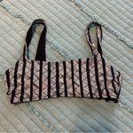 Aerie Black and White Geometric Print Bikini Top Size M Photo 0