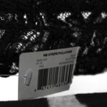 No Boundaries NWT Long Sleeve Black Light Gray Stripe Long Sleeve with Lace Detailing Photo 3