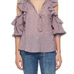 French Connection Elao Voile Cold Shoulder Top Size Small Photo 0