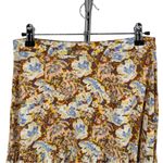 Free People Nadia Yellow Floral Print Ruffled Wrap Mini Skirt size 0 Photo 7