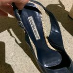 Charles David 7.5  navy blue slip on wedges Photo 3