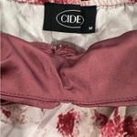 Cider Red Floral  Mini Dress with Pearls Photo 2