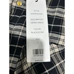 Veronica Beard NWT Sierra Plaid Flannel Ruched Shirt Dress Black Ecru Sz 2 $498 Photo 5