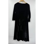 Coldwater Creek Dress Womens Medium Velvet Long Sleeve Midi Fit Flare Classic Photo 5