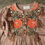 Miss June Norma Top Blouse Boho metallic pink orange size size small / medium Photo 3