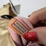 Dooney & Bourke Dooney Bourke Gold Metallic Leather Hobo Shoulder Bag Purse Photo 7