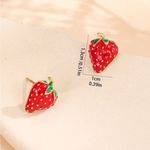 Strawberry Earrings Red Photo 4