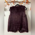 DKNYC Faux Fur Vest in Deep Purple Photo 3