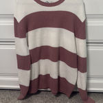 Hollister  Pink and White Striped Sweater  Photo 0