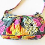 Vera Bradley Quilted Mini Crossbody Jazzy Blooms Tropical Floral Travel Cruise Photo 6