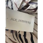 Robbie Bee  Zebra Animal Print 109% Silk 2‎ piece Dress Set Women's Size 10 NWT Photo 8