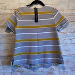 Old Navy  Maternity stripe blouse exposed zipper Photo 6