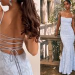 House Of CB  'Joan' Bluebell Lace Up Back Maxi Dress NWOT‎ Size S Photo 2