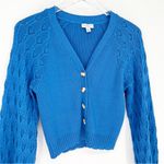 Anthropologie Current Air Cardigan S Blue Photo 4