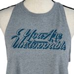 Under Armour  Medium Loose Athletic Tank Top "You Are Unstoppable" Heat Gear Gray Photo 1