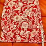 Red & white paisley skirt. Photo 8