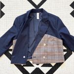 Anthropologie Dolan x Corset Linen Blend Cropped Blazer in Navy Size XS Photo 12