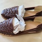 Nisolo Shoes New Nisolo Ecuador Leather Huarache Sandal Burnt Sienna Brown Size 7 Photo 2