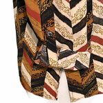 Notations  Chevron Blouse Orange Medium Petite‎ Photo 4