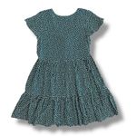 American Eagle Floral Mini Dress Women’s Small Teal Green White Cottagecore Photo 3