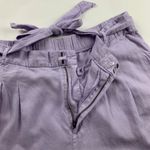 Old Navy  Dusky Lavender Linen Blend Belted Wide Leg Cropped Pant XL Photo 3