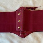 Waist Belt Retro Design Tight Elasticity Slim Waist For Clothing Decoration Red Photo 2