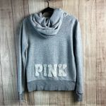 PINK - Victoria's Secret  Light Gray Zip-Up Hoodie Y2K Photo 5