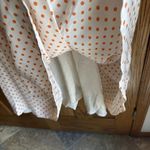 Anthropologie  Moulinette Soeurs Size 8 Silk Orange Polka Dot Fit & Flare Dress Photo 3