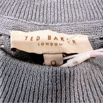 Ted Baker  Bernise Ruffled‎ Pointelle Knit Top Women's 2 Blue Career Dainty Fairy Photo 7